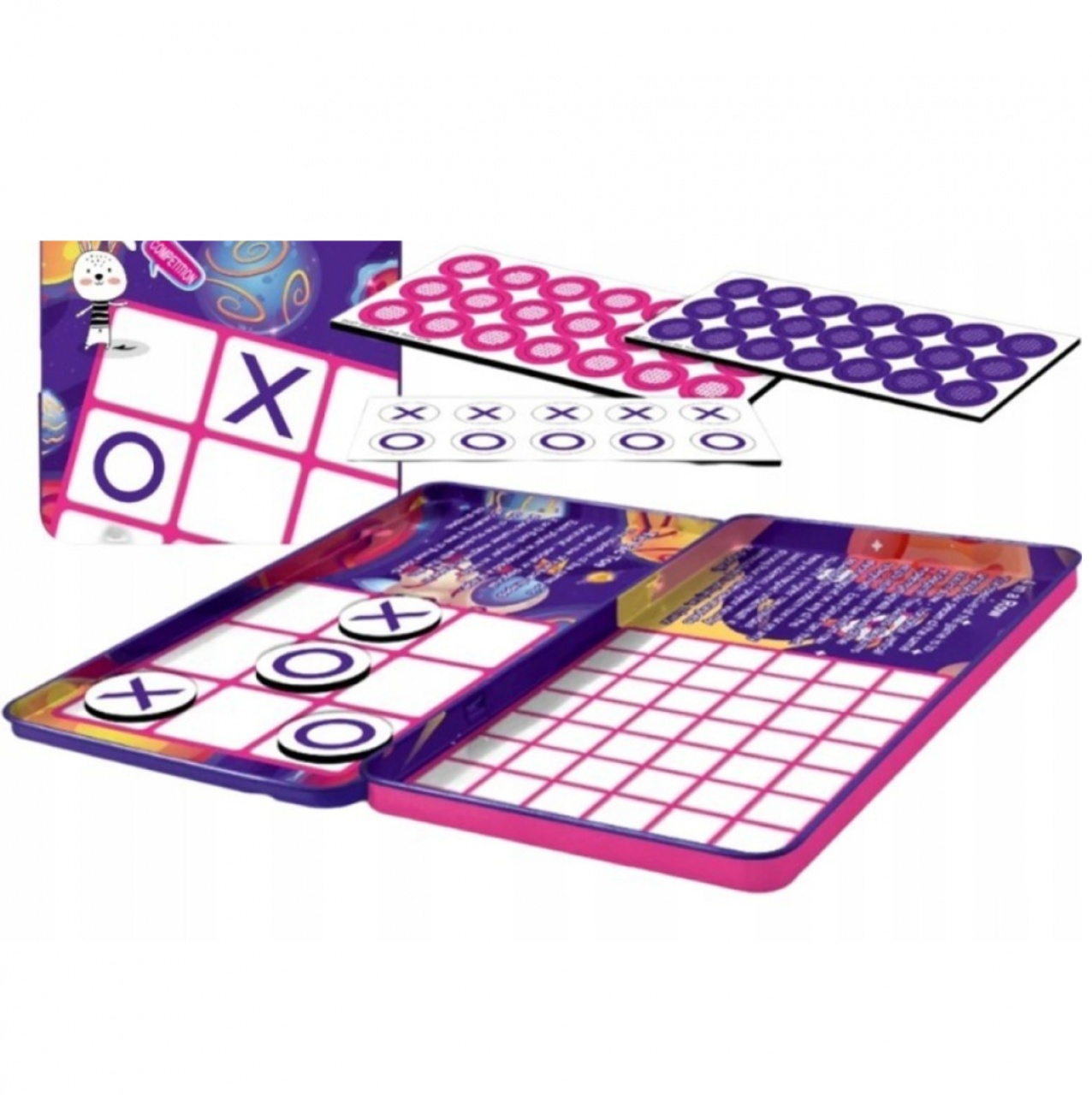 Joc magnetic in cutie metalica X si 0, Tic Tac Toe - 1 | YEO