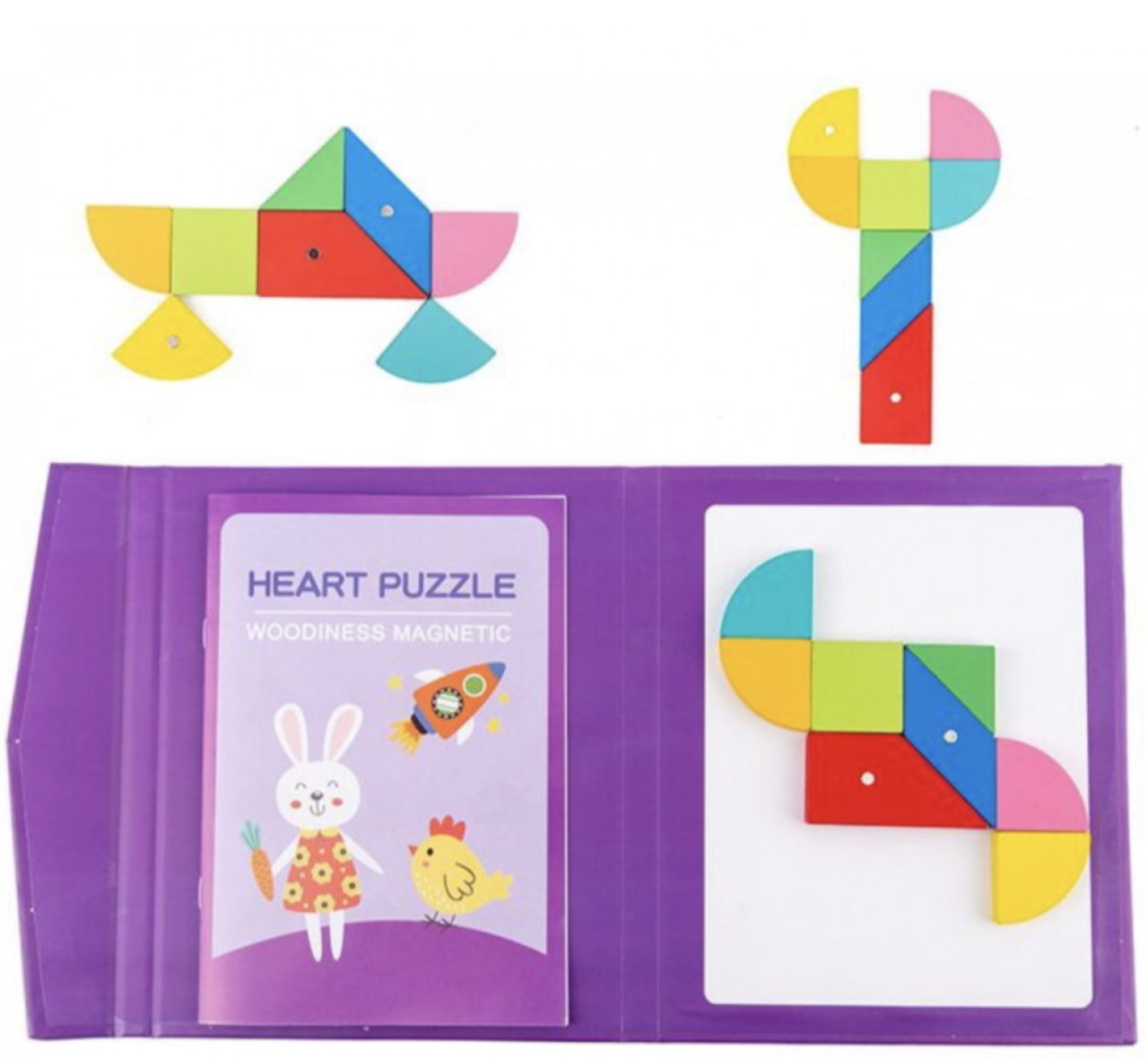 Joc Montessori, Tangram Magnetic - 2 | YEO