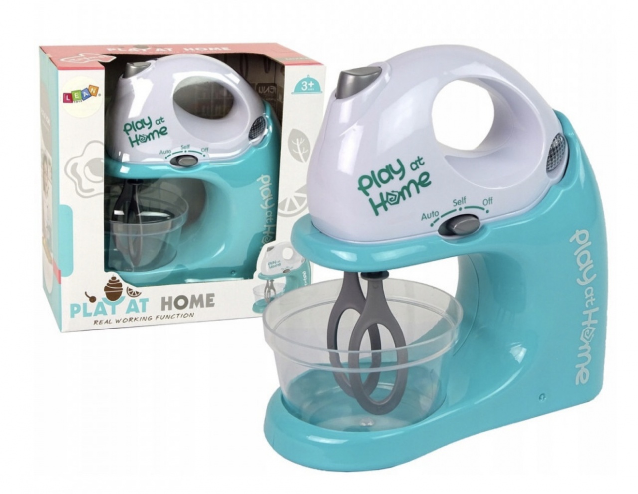 Jucarie Mixer cu accesorii, bol și suport Play at Home, verde - 1 | YEO