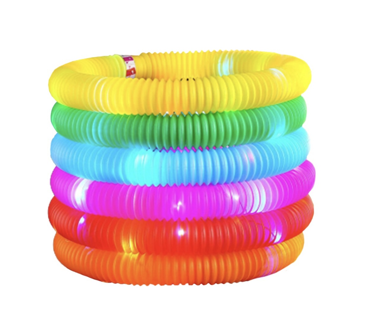 Jucarie senzoriala, antistres, Pop Tubes cu lumini LED - 1 | YEO