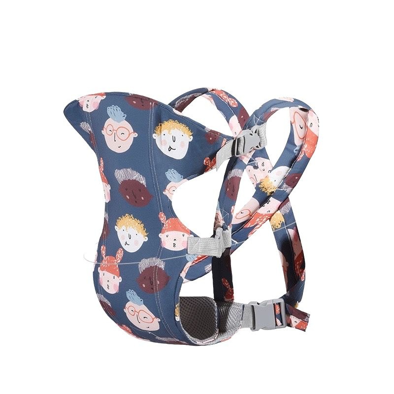 Marsupiu ergonomic din bumbac, pentru bebelusi, Happy Kids, bleumarin - 1 | YEO