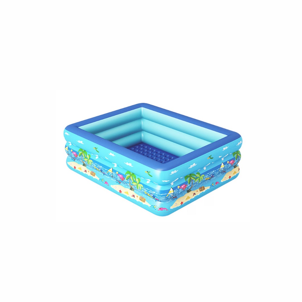 Piscina gonflabila cu podea gonflabila, dreptunghiulara 180 x 135 x 55 cm
