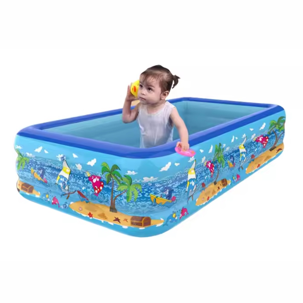Piscina gonflabila cu podea gonflabila, dreptunghiulara 210 x 138 x 55 cm - 2 | YEO