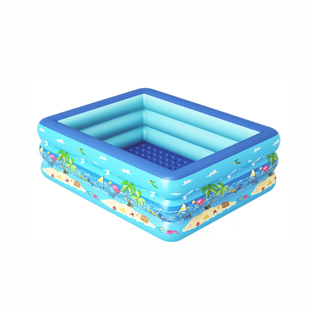 Piscina gonflabila cu podea gonflabila, dreptunghiulara 260 x 165 x 58 cm