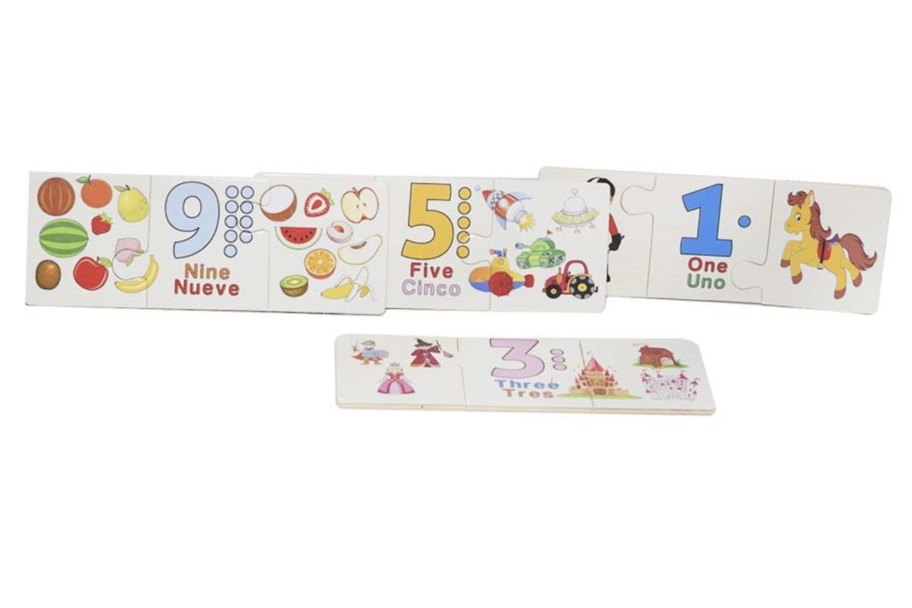 Puzzle de Asociere cu Numere si Imagini, 30 Piese - 3 | YEO