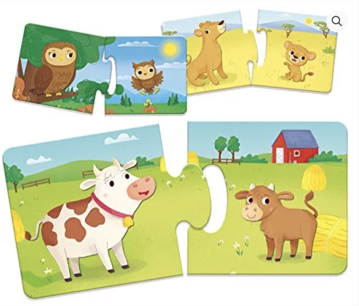 Puzzle Duo Mama si Puiul, cu 32 piese mari - 3 | YEO