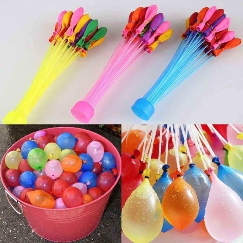 Set 111 Baloane Colorate pentru Apa, cu Sistem de Prindere - 2 | YEO