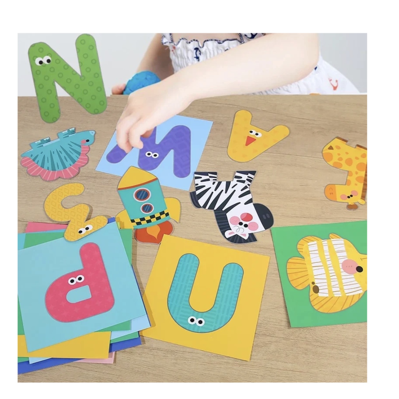 Set 40 carduri pentru decupaj si activitati creative – Alfabet si Cifre - 1 | YEO