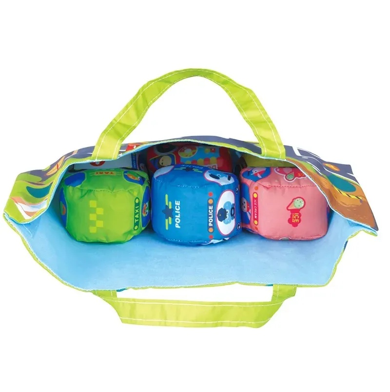 Set 6 masinute textile cu saculet - 2 | YEO