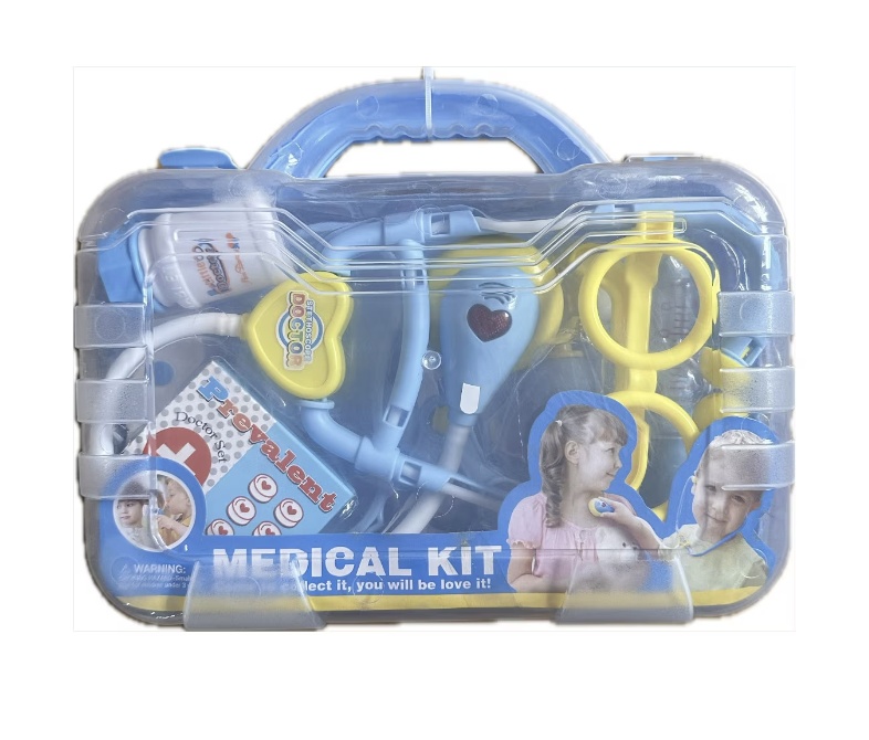 Trusa Micutului Medic, cu accesorii complete, bleu - 2 | YEO