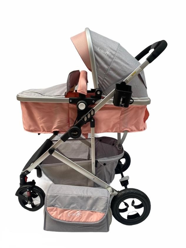 Carucior 2 in 1 transformabil landou-sport, 808 Roz - 3 | YEO
