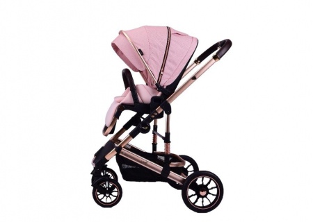 Carucior 3 in 1 transformabil, reversibil, pliabil, F6 Luxury Roz - 3 | YEO
