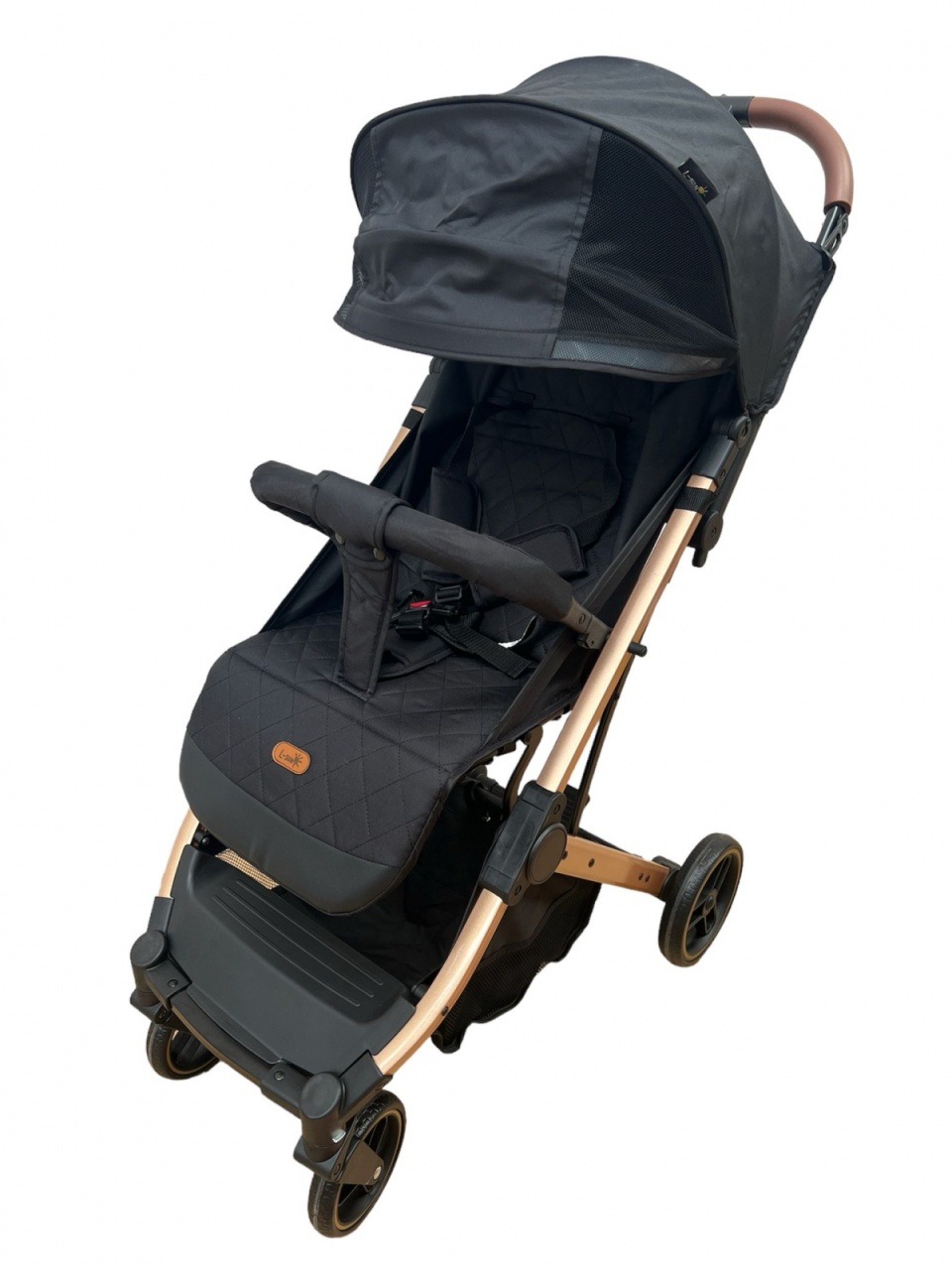 Carucior sport pliabil, tip troller, cu suspensii si husa picioare, C9 negru - 2 | YEO