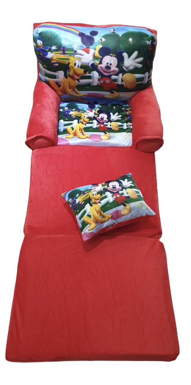 Fotoliu si perna Clubul lui Mickey Mouse, cu 3 placi, Extensibil la 115 cm - 2 | YEO