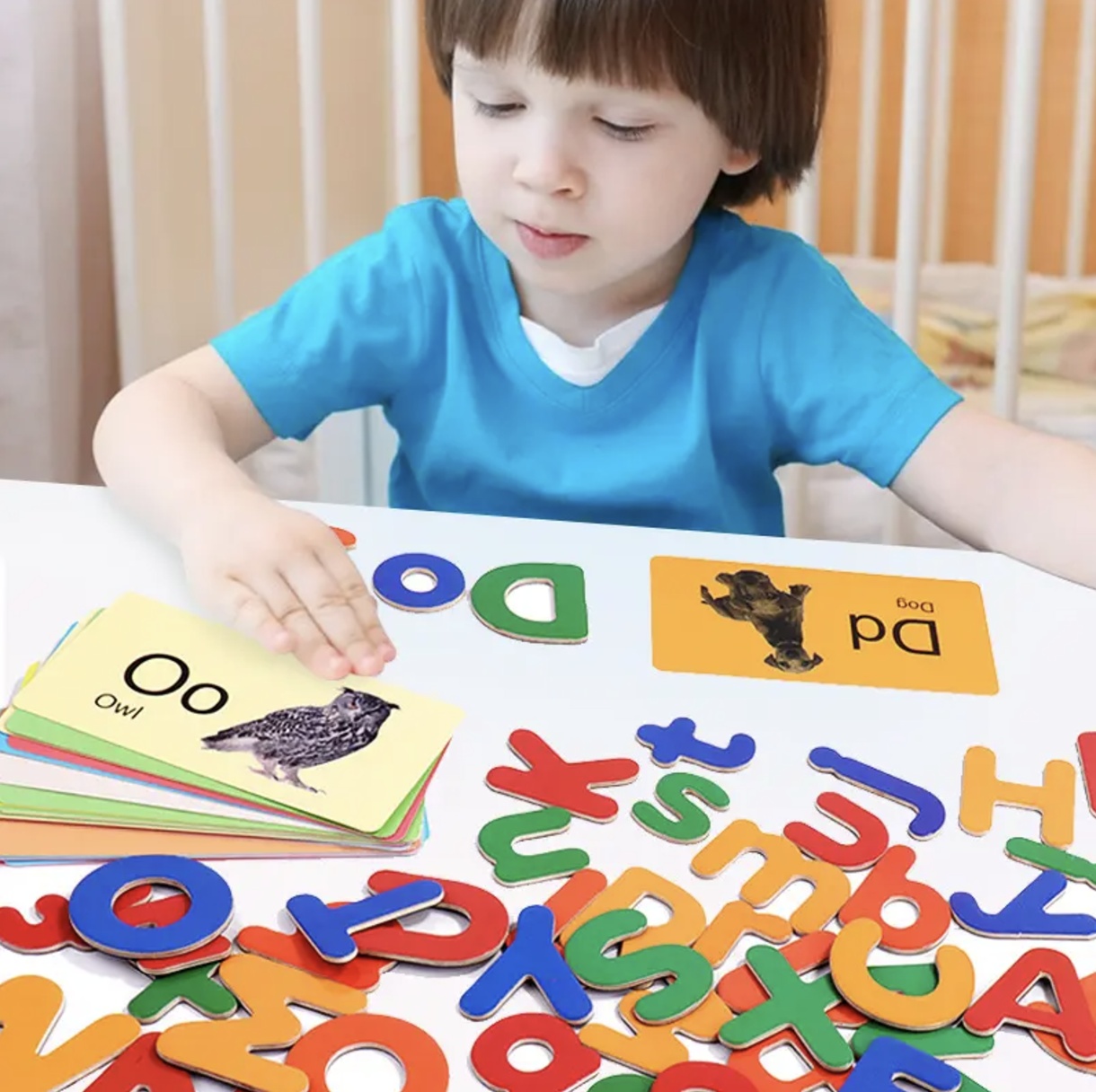 Joc educational cu carduri magnetice - Alfabetar - 1 | YEO