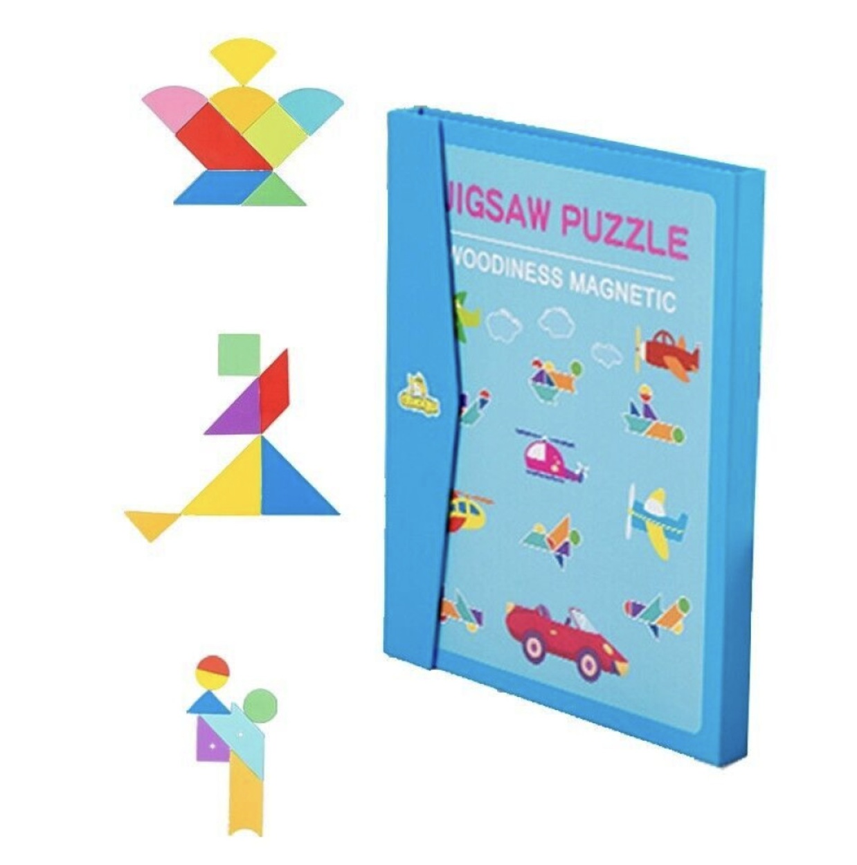Joc Montessori, Tangram Magnetic - 3 | YEO