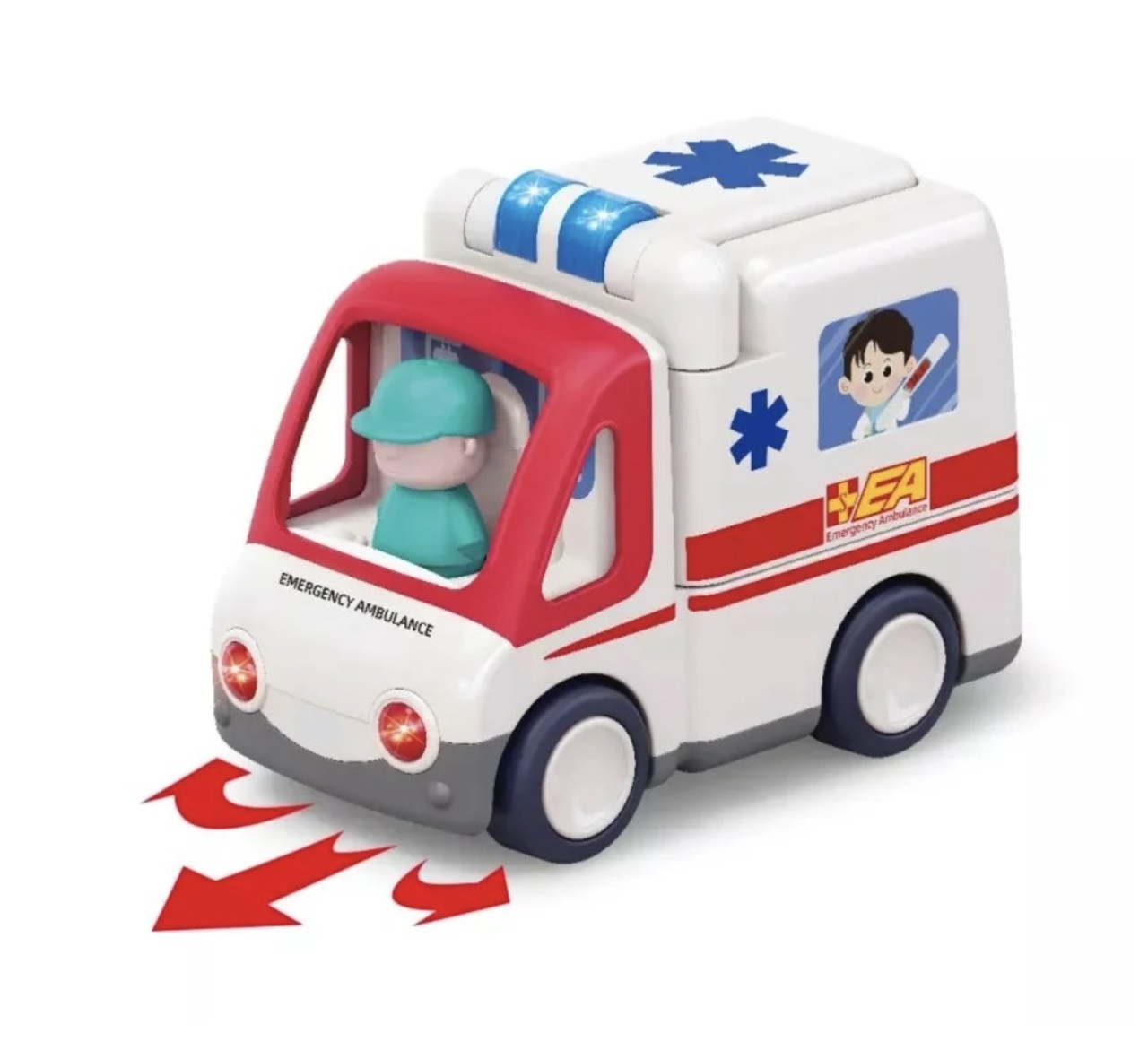 Jucarie Ambulanta Interactiva cu LuminI, Sunete si Accesorii - 2 | YEO