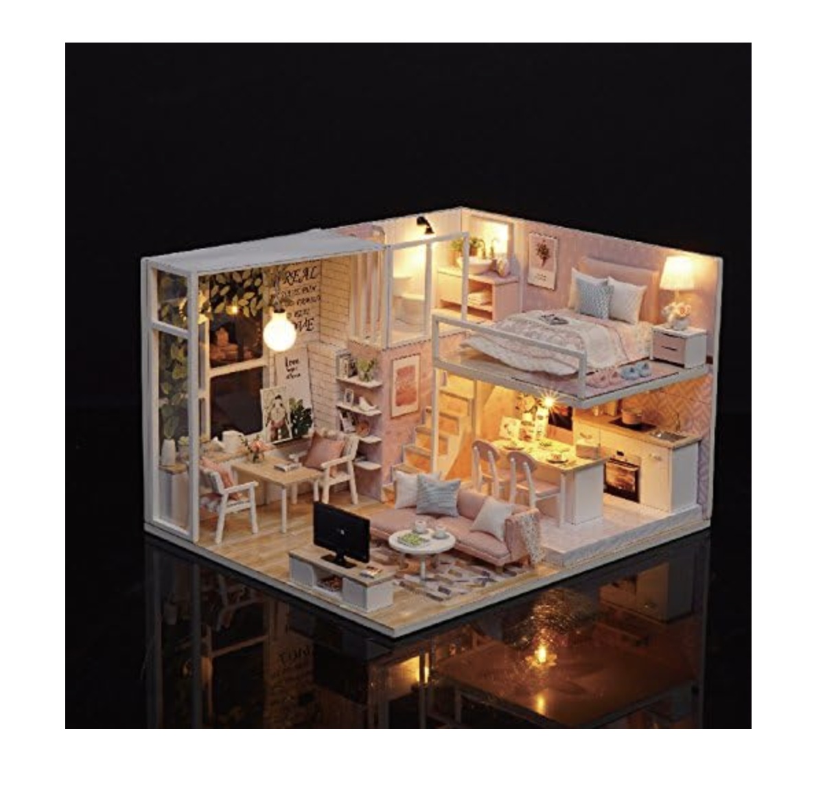 Macheta DIY mobilier casuta papusi Apartament Dream Loft scara 1:24 - 2 | YEO