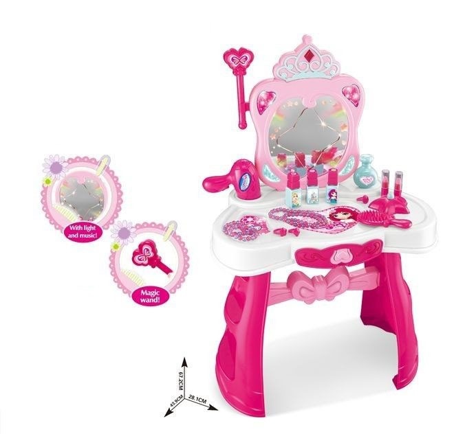 Masa de frumusete, Dresser cu Oglinda si 23 accesorii, 008-907 - 2 | YEO