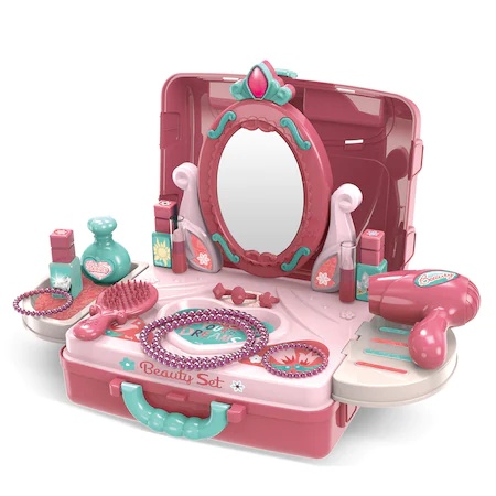 Masuta de toaleta pentru fetite, play set, 008-973A