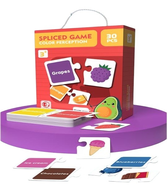 Puzzle educativ 30 piese mari Culori - Potrivim si invatam Culorile si Engleza - 3 | YEO
