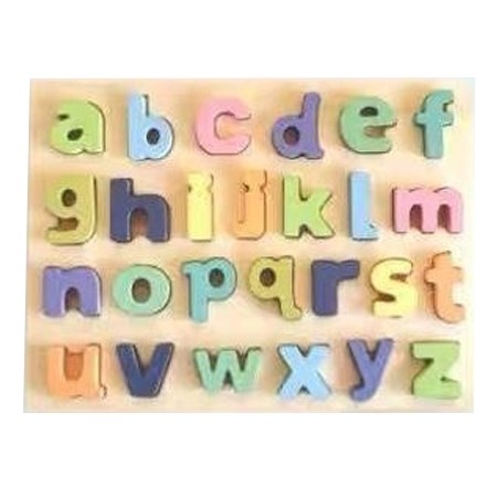 Puzzle Incastru Montessori Cu Litere Mici 3D Pastel - 1 | YEO