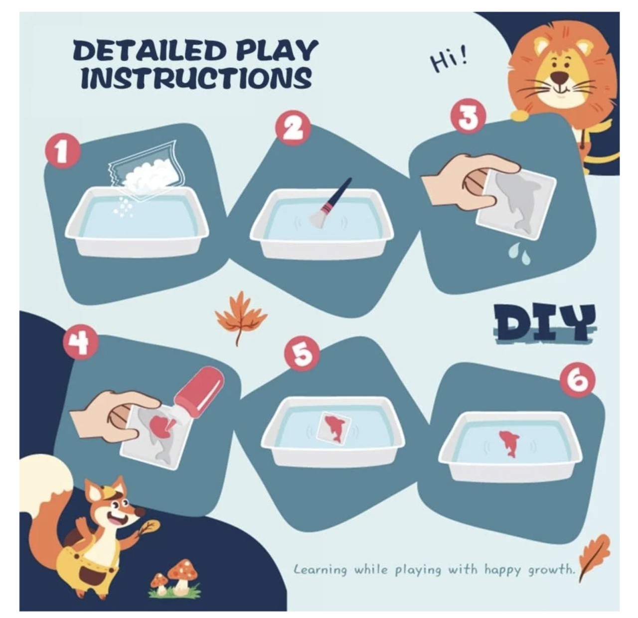 Set creativ DIY figurine 3D in apa – Magic Water - 3 | YEO