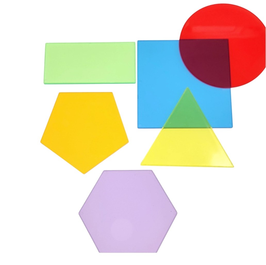 Set STEM 6 Forme Geometrice Mari Transparente – 10 cm - 1 | YEO