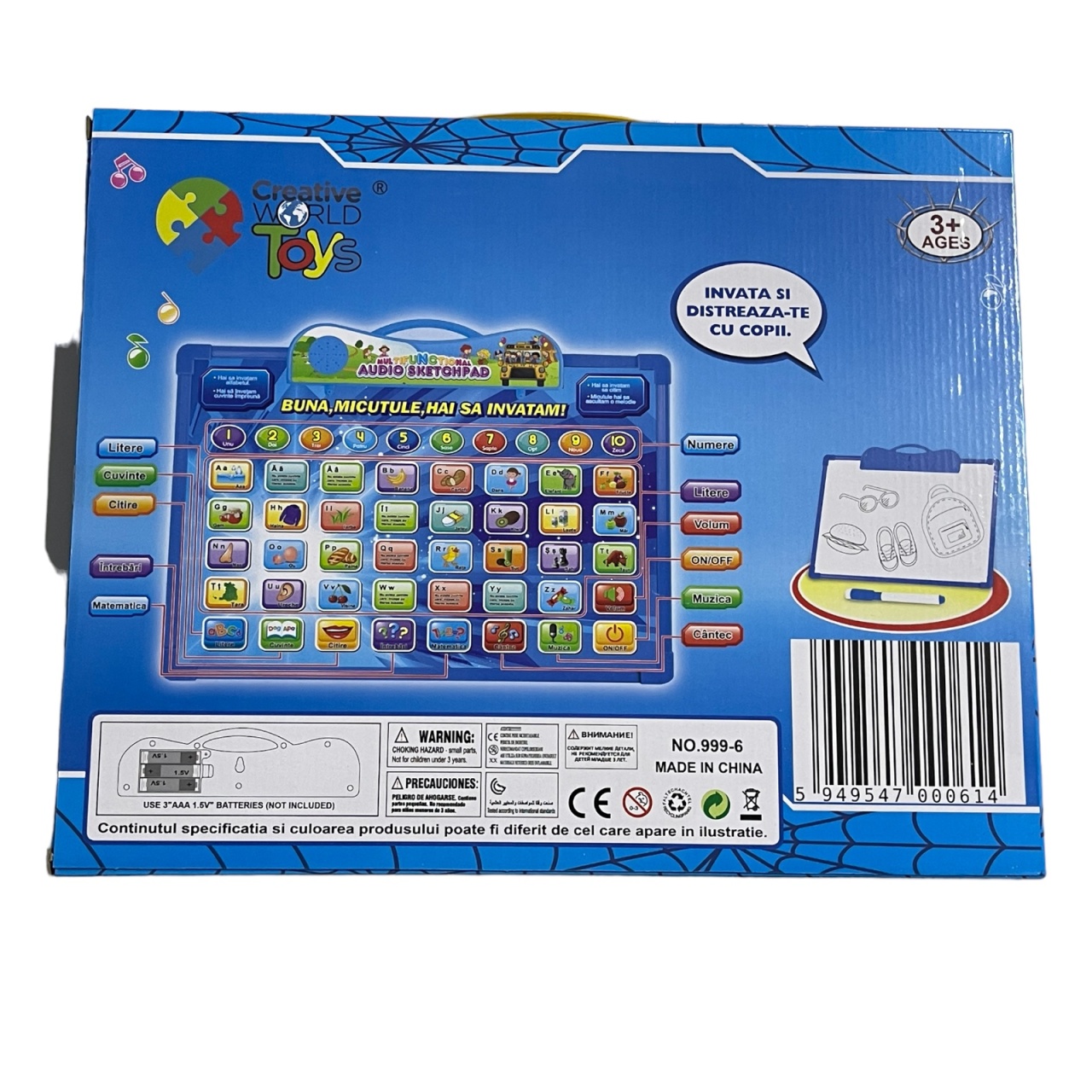 Tableta educativa 2 in 1 in limba romana cu tabla de scris - 3 | YEO