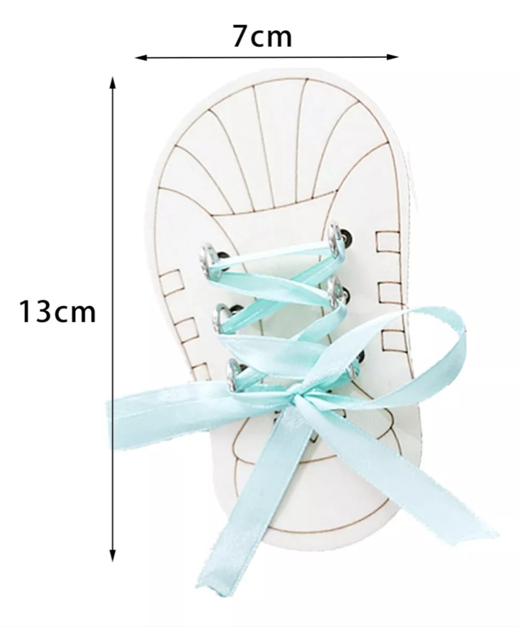 Accesoriu pentru Busy Board Pantof cu siret, din lemn - 3 | YEO