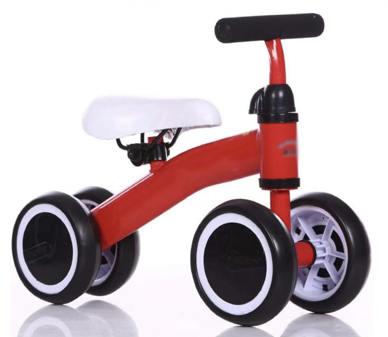 Bicicleta mini cu 4 roti, fara pedale, 1-3 ani, B04 Rosu - 2 | YEO