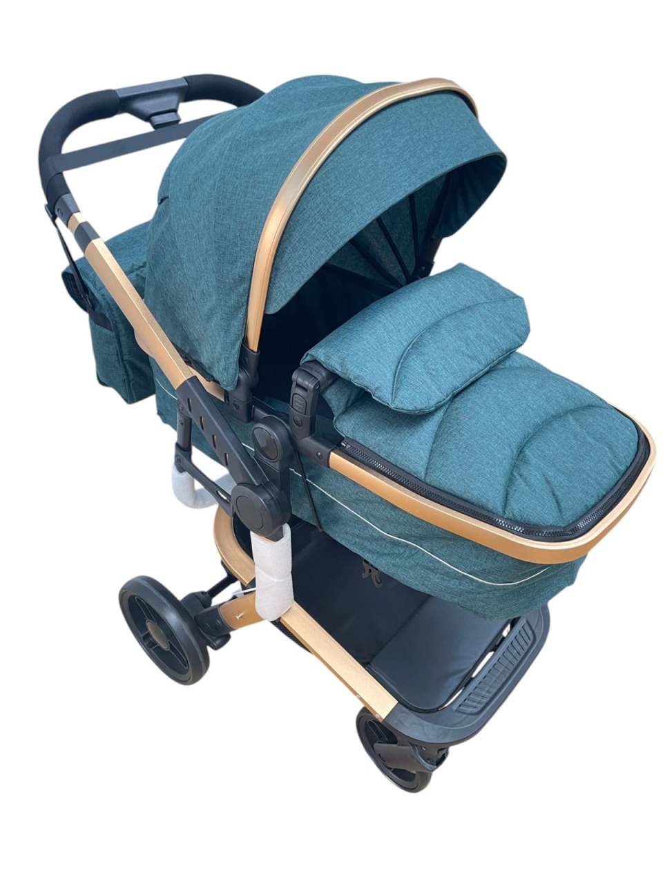 Carucior 2 in 1cu maner reversibil, transformabil landou-sport, 518 Verde - 3 | YEO