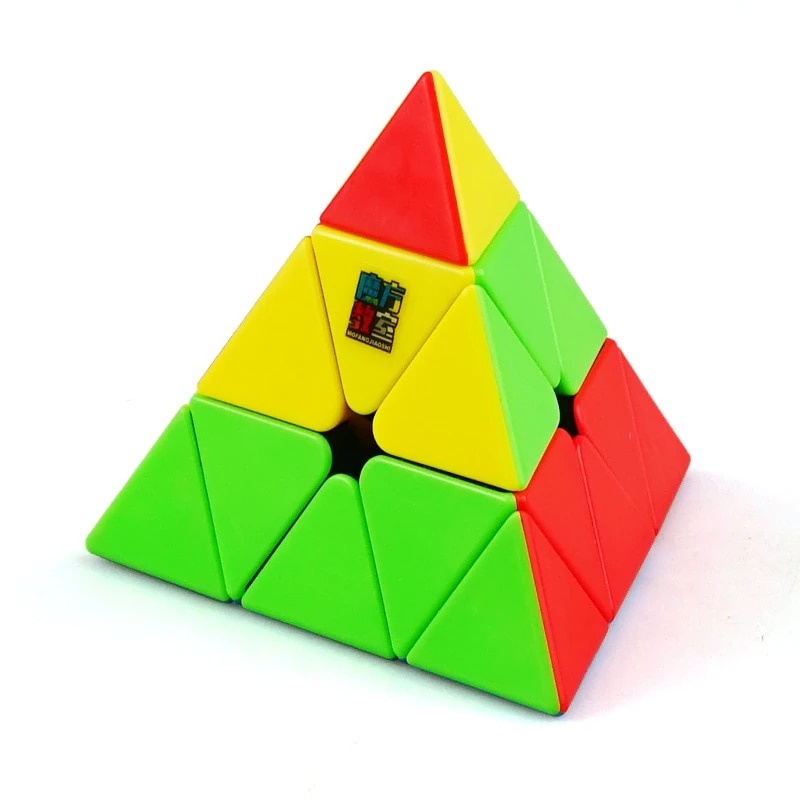 Cub mecanic, forma piramida, antistres, multicolor stickerless, Piramix, MF8857 - 2 | YEO