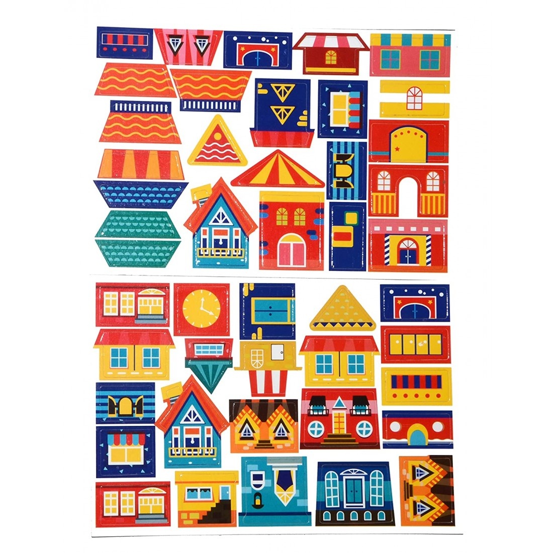 Cutie mov cu 46 piese Puzzle magnetic Orasul - 3 | YEO