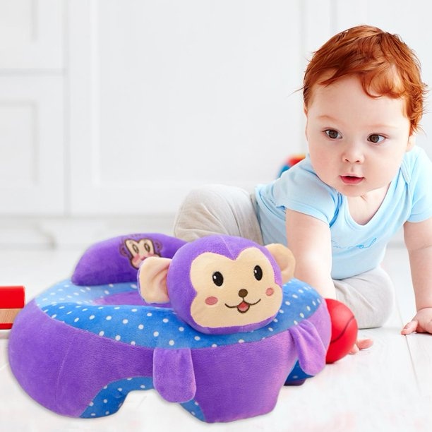 Fotoliu Bebe Maimutica invat sa stau in fundulet, 45 cm, din plus - 1 | YEO
