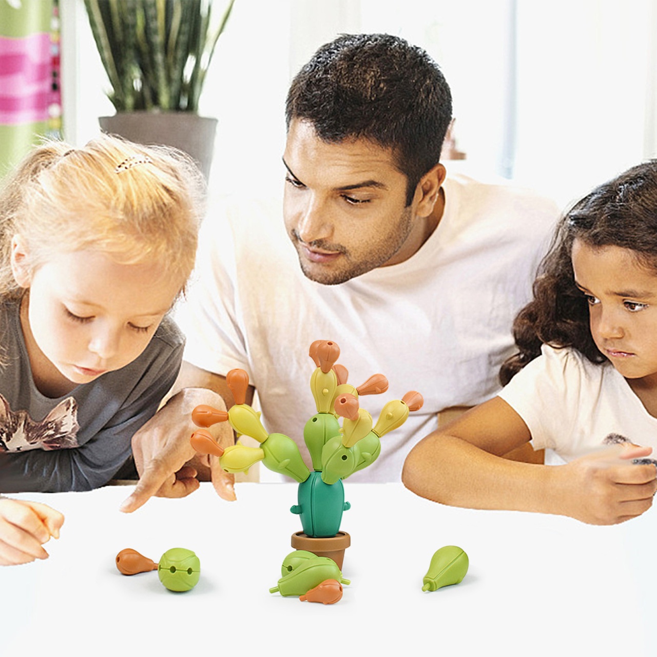 Joc de indemanare Cactusul in echilibru, puzzle 18 piese - 2 | YEO