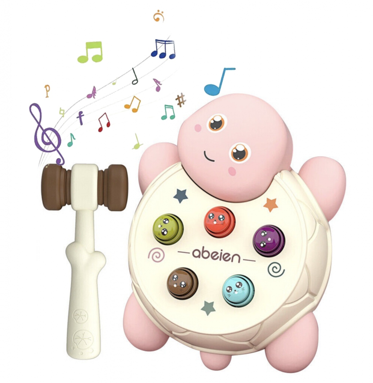 Joc interactiv de motricitate Whack-a-mole – Testoasa roz