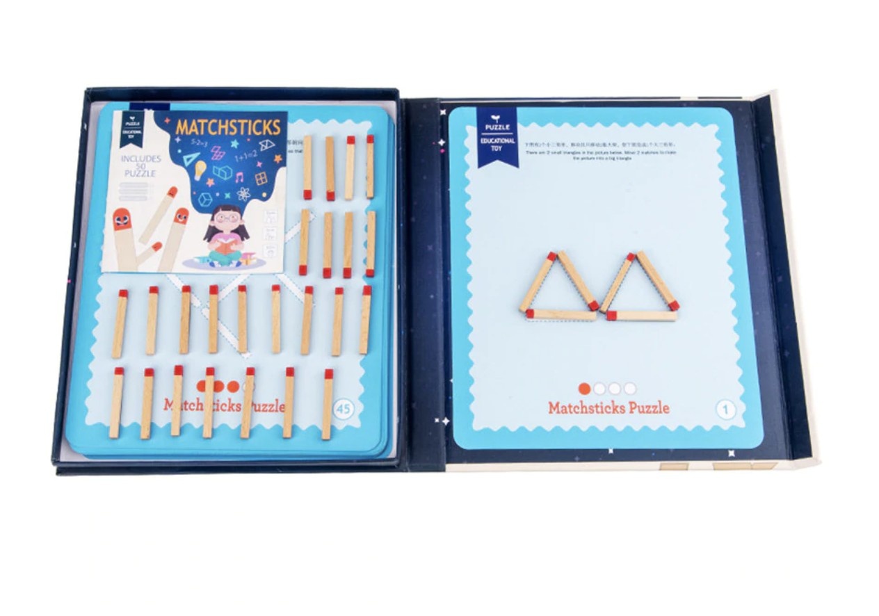 Joc Montessori de logica si matematica - Betele de chibrituri magnetice - 2 | YEO