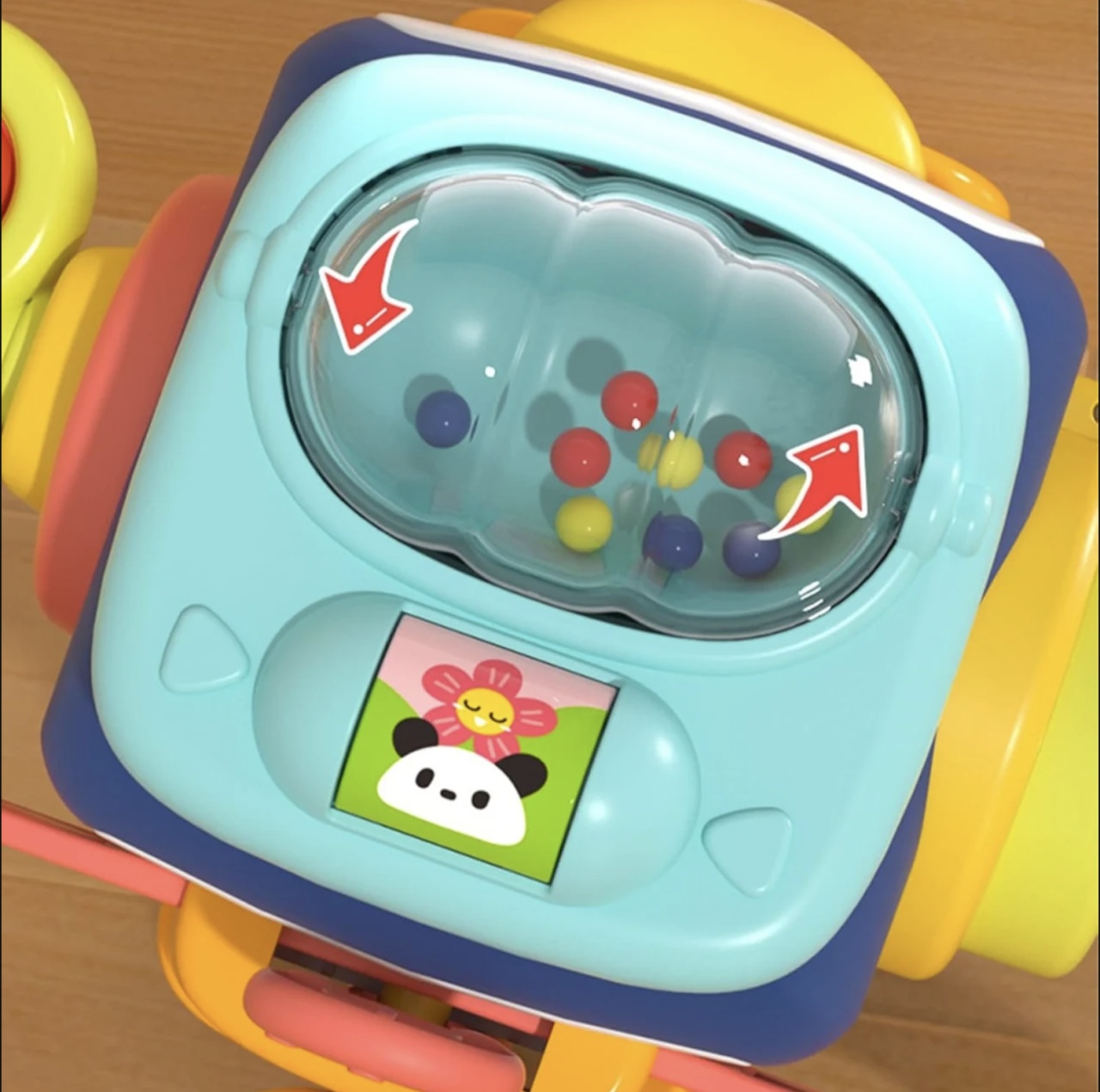 Jucarie interactiva cu activitati pentru bebelusi, Puzzle Busy Box - 1 | YEO