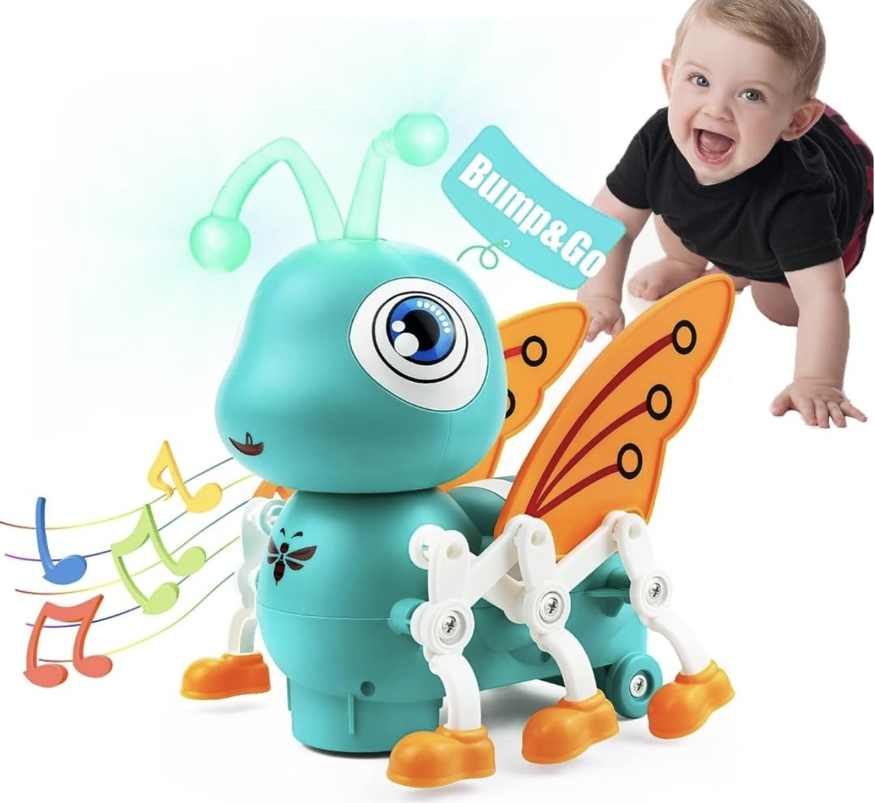 Jucarie interactiva cu muzica si lumini, Albinuta Simpatica Cute Bee