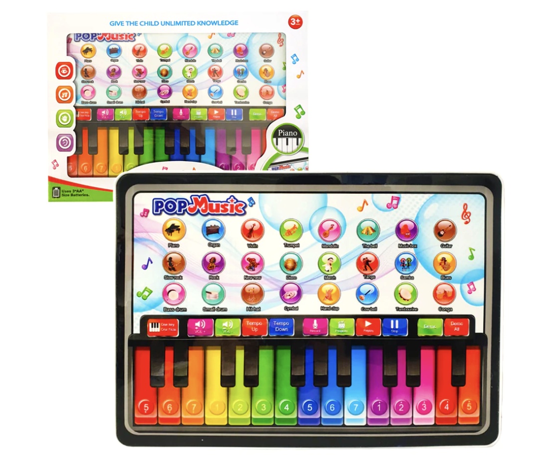 Jucarie interactiva Prima mea tableta cu pian, Pop Music - 1 | YEO