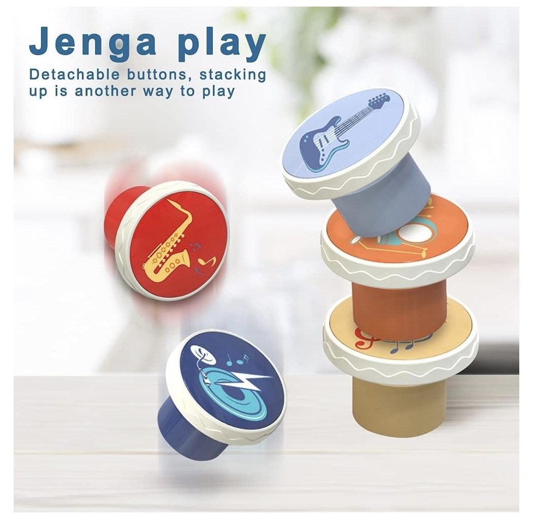 Jucarie Muzicala Interactiva 2 in 1 – Caracatita Roz - 1 | YEO