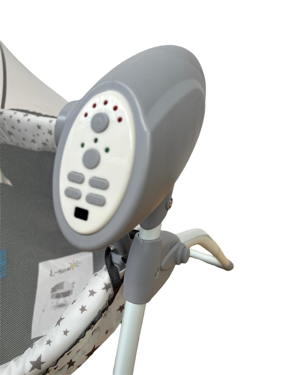 Patut electric cu functie de leagan si muzica, cu telecomanda, A5 - gri - 3 | YEO