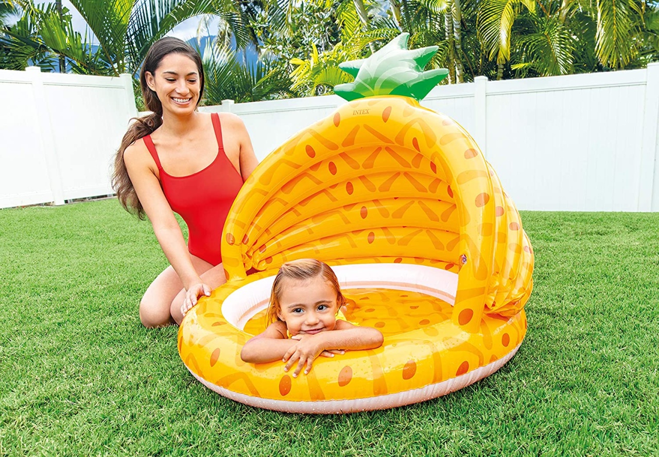 Piscina gonflabila Intex pentru copii Ananas, Pineapple, 102 x 94 cm, 58414 - 1 | YEO