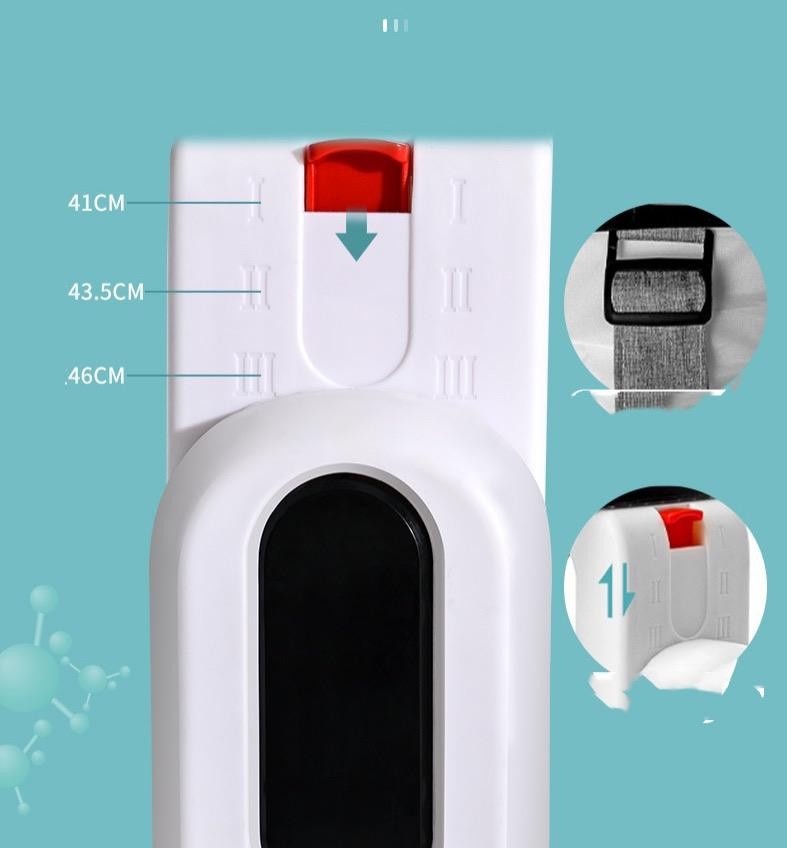 Premergator si Antemergator reglabil pe inaltime, cu roti de silicon, 932, rosu - 2 | YEO