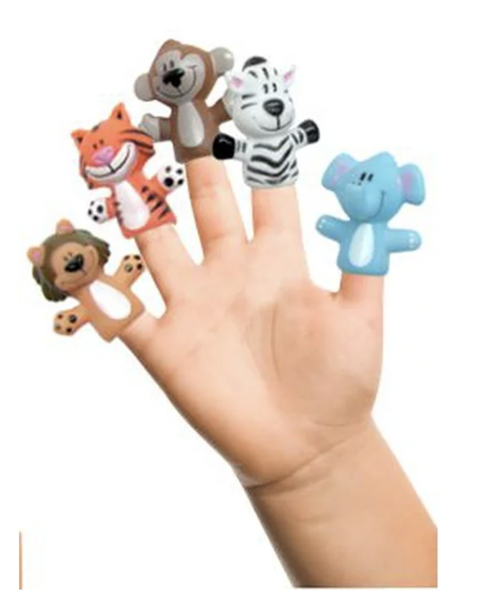 Set 5 figurine Mascote pentru degete, Finger Puppet Animale Salbatice - 2 | YEO
