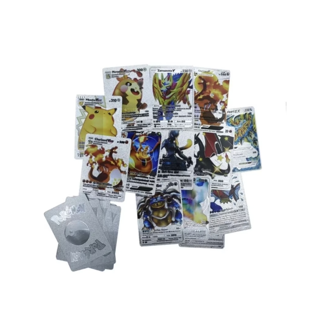 Set 55 cartonase argintii Pokemon - 3 | YEO
