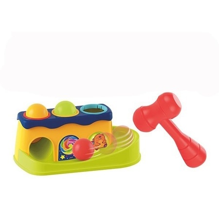 Set circuit cu pista, 3 bile si ciocan, Bate bilele - 2 | YEO