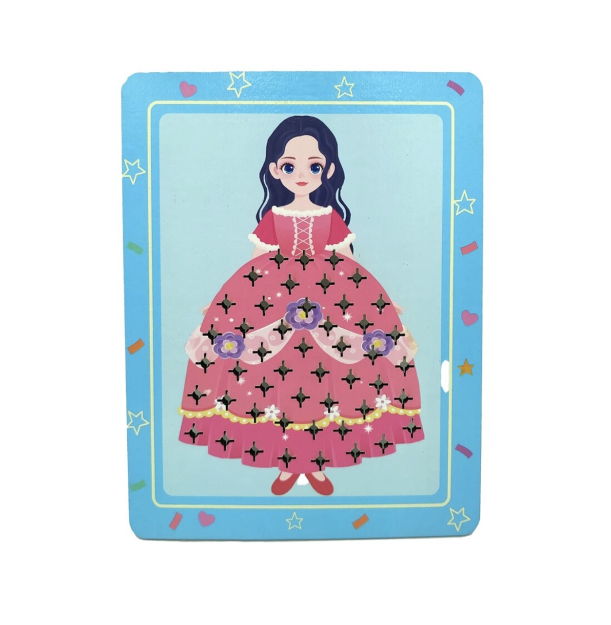 Set creativ si educativ Broderie pe rochia printesei brunete - 3 | YEO