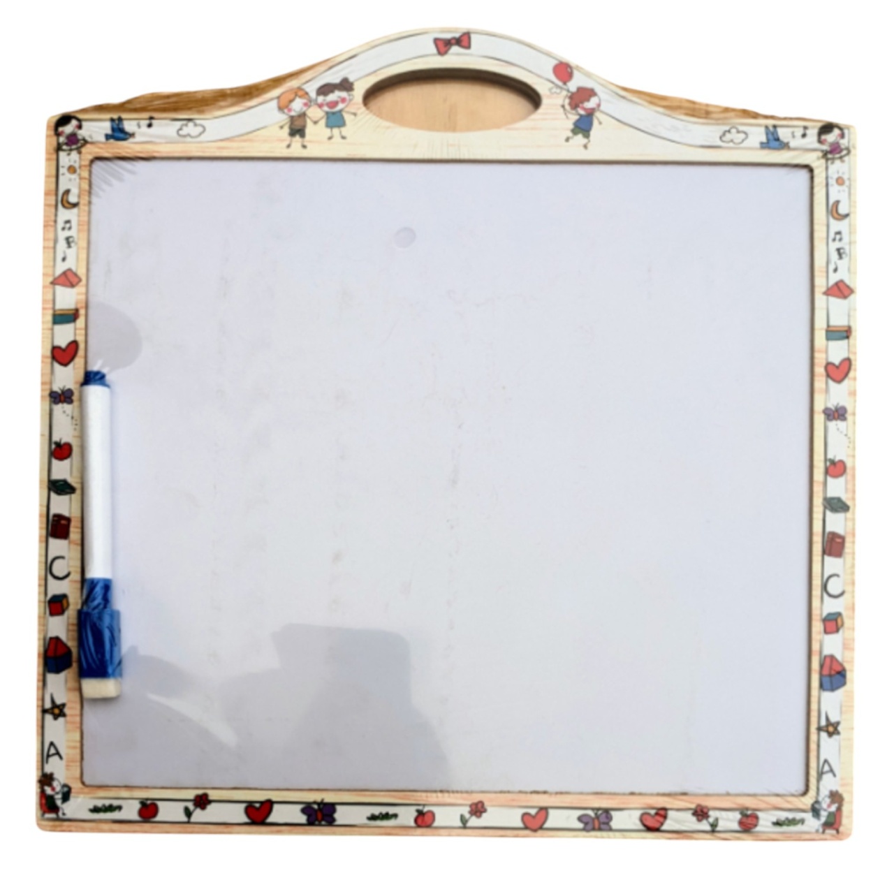 Tabla de scris cu litere si tangram, magnetice, din lemn - 1 | YEO